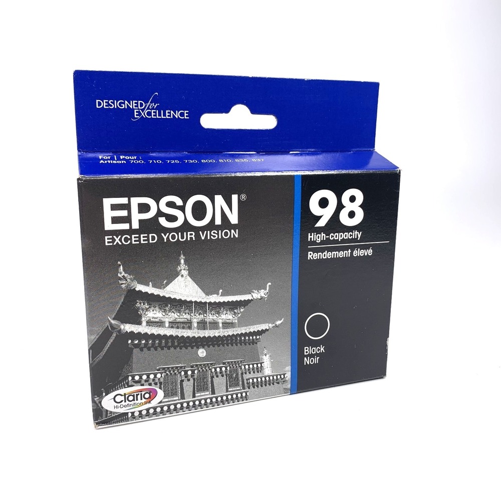 Genuine Epson 98 High Capacity Black Ink T098120 - EXP 01/2025 NEW
